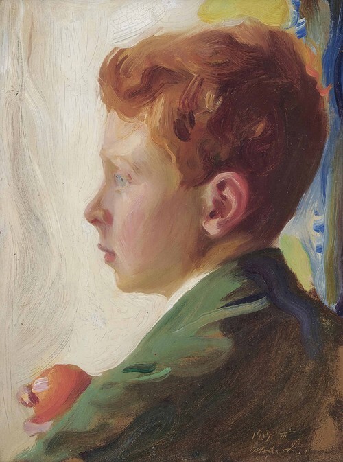 Portrait of the artist's son, Patrick de Laszlo