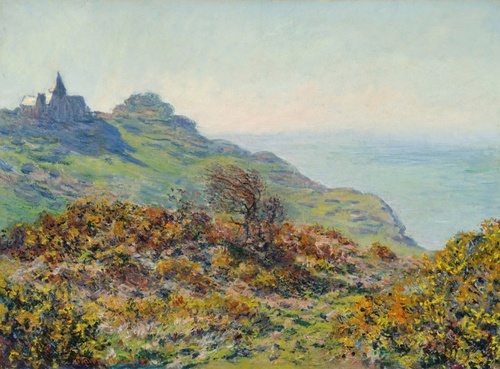 La chiesa a Varengeville e la gola di Les Moutiers