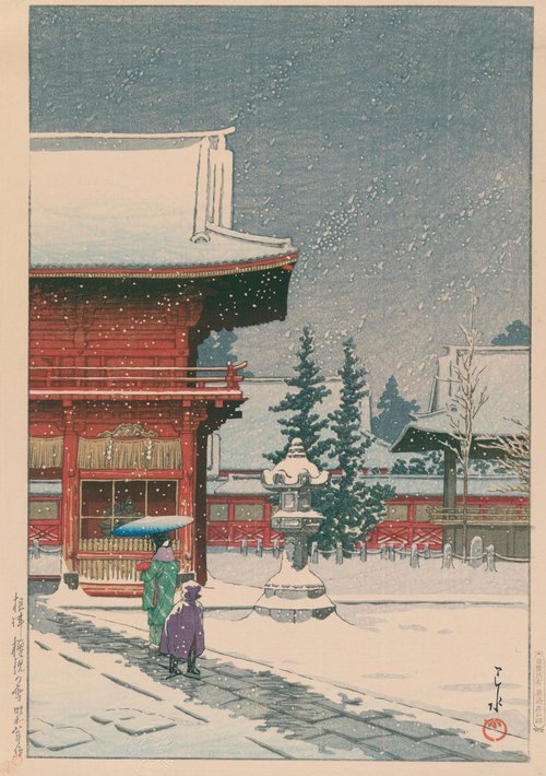 根津神社的雪