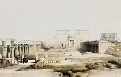 Grand Approach to the Temple of Philae Nubia