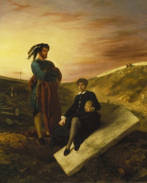 Hamlet and Horatio in the Graveyard