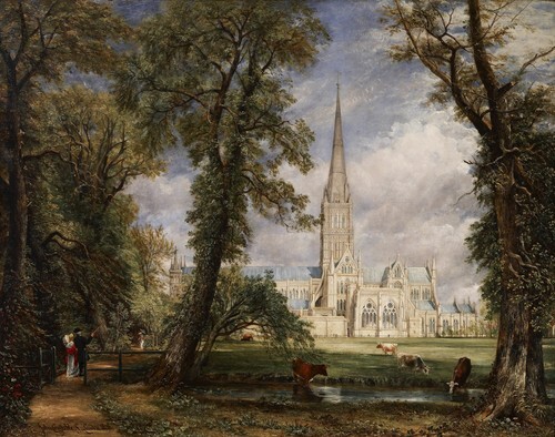 Cattedrale di Salisbury dal giardino del vescovo
