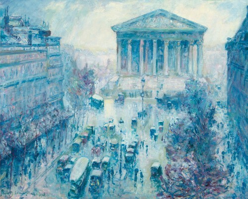 巴黎皇家大街，雨，1925