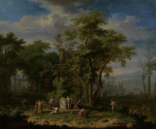 Arcadian Landscape with a Ceremonial Sacrifice