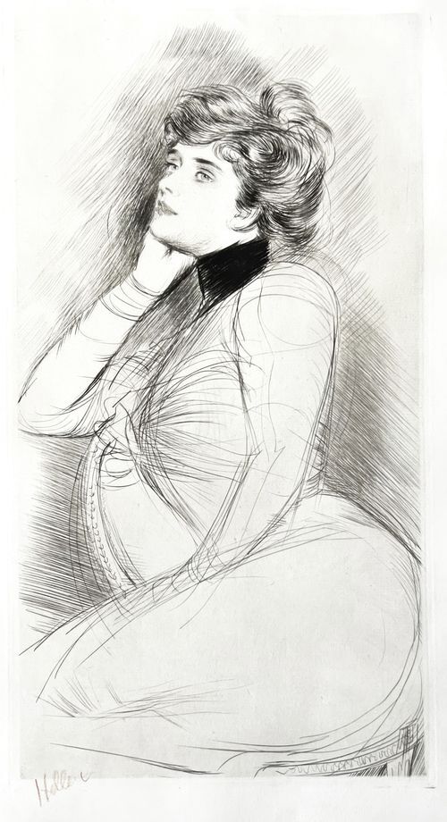 Seated Woman in Profile