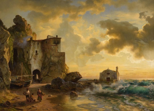 Italská Pobrežní Scéna 1880