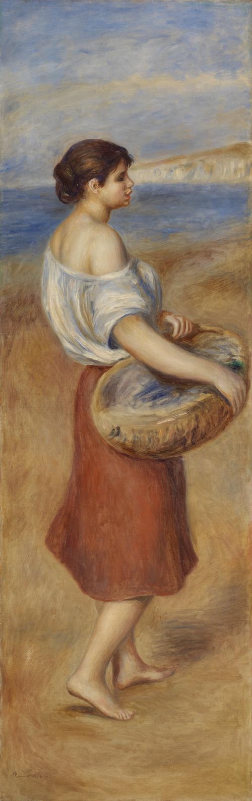 Girl with Basket of Fish