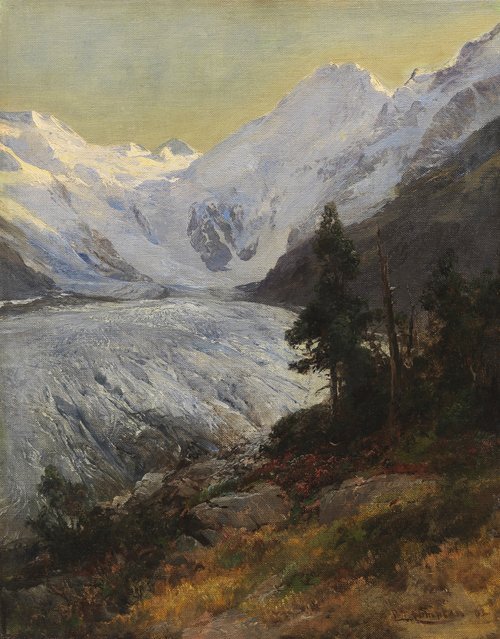 Am Morteratsch Glacier