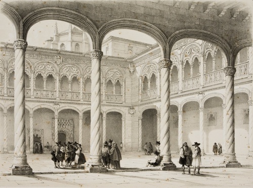 Chiostro del Colegio de San Gregorio a Valladolid (Spagna)