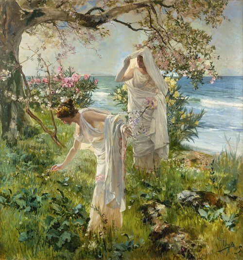 Greek Girls on the Shore