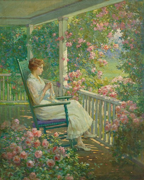 Woman on a Porch