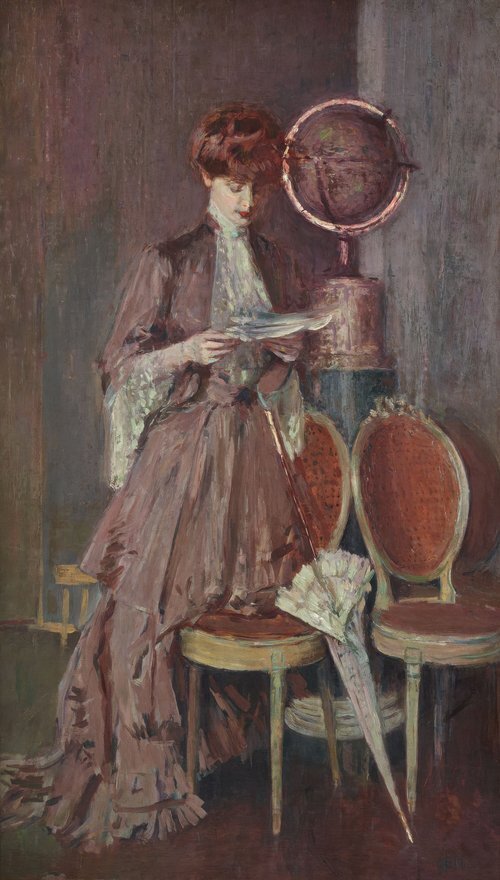 Mme Helleu Standing Reading