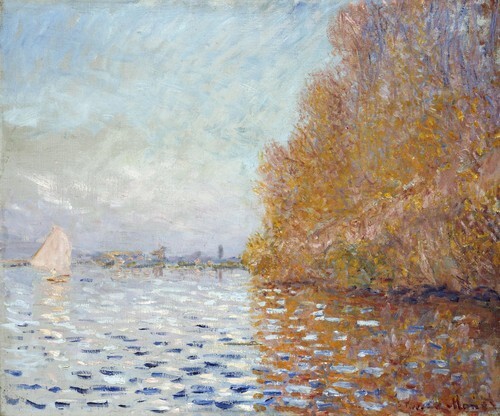 Argenteuil Basin with a Single Sailboat