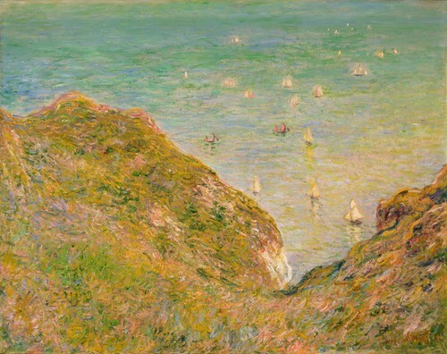 On the Cliff at Pourville, Bright Weather