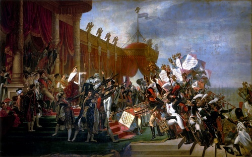 The Army takes an Oath to the Emperor after the Distribution of Eagles