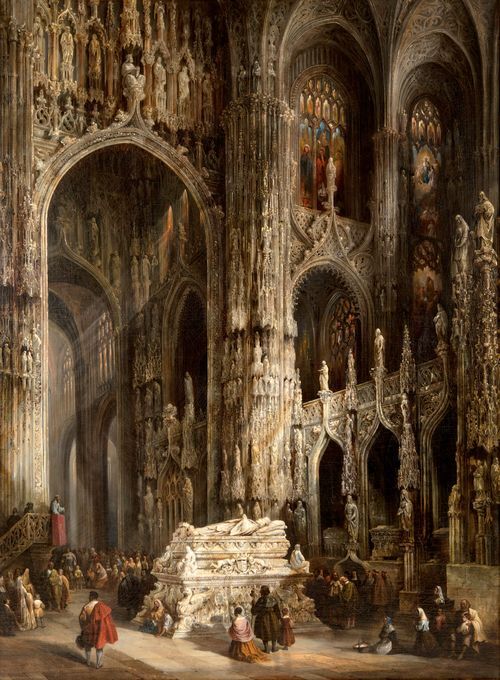 Interior View of a Cathedral