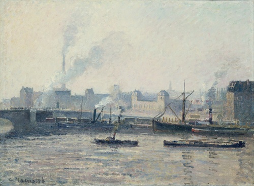The Saint-Sever Bridge, Rouen, Mist