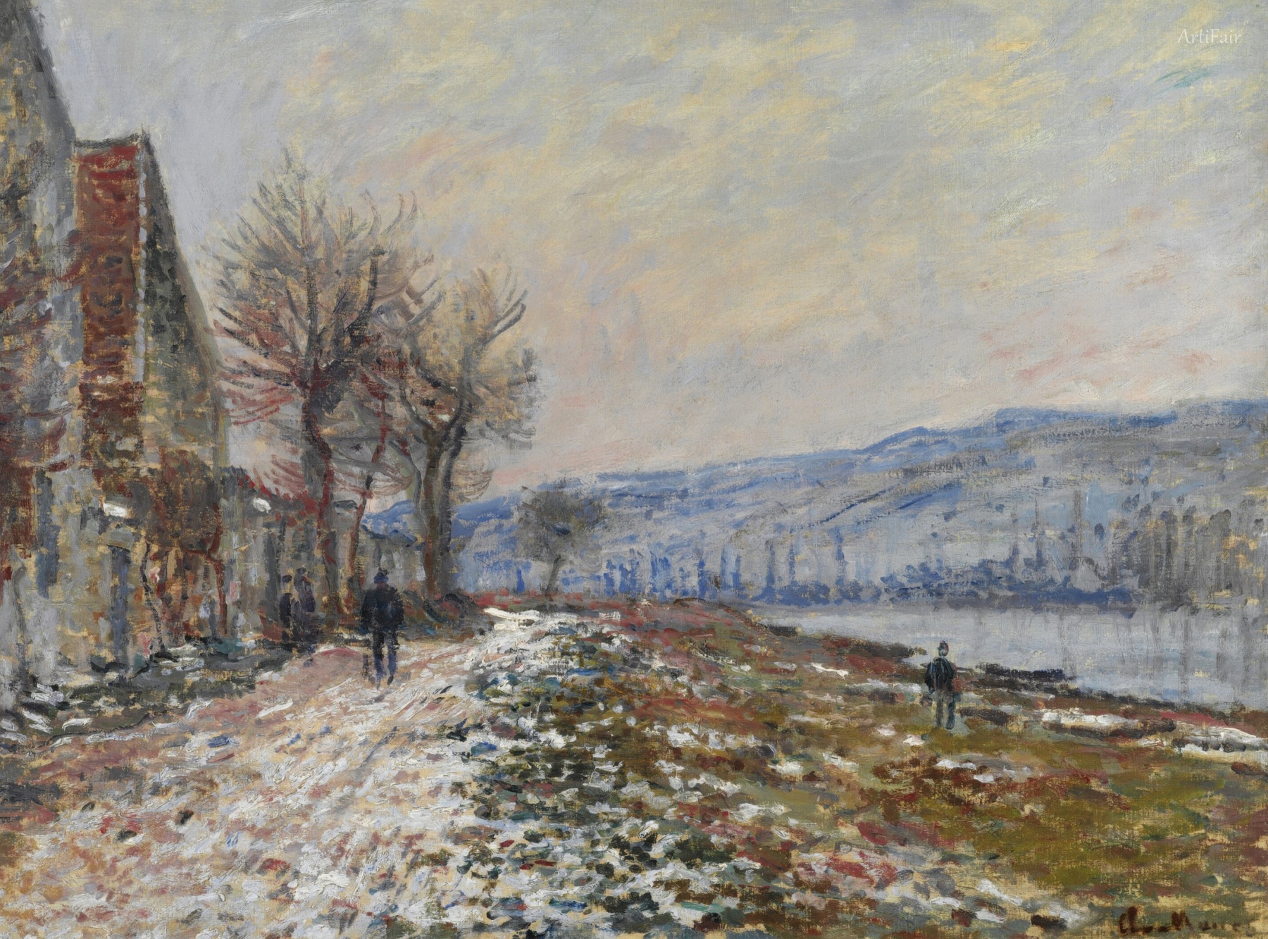 The Meadow at Lavacourt, Snow
