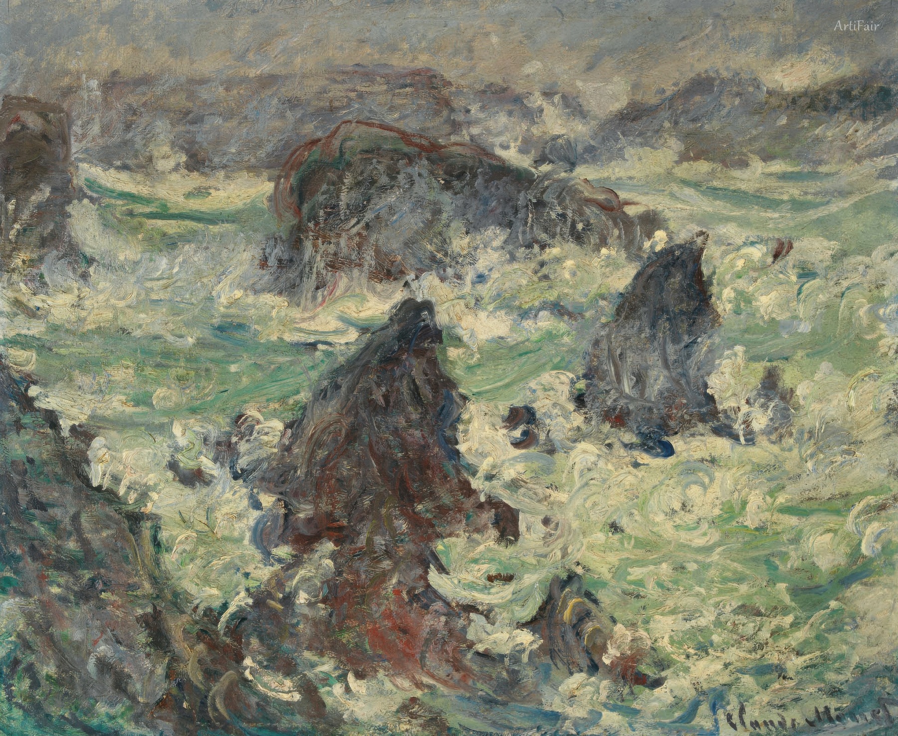 Bouře na pobřeží Belle-Île