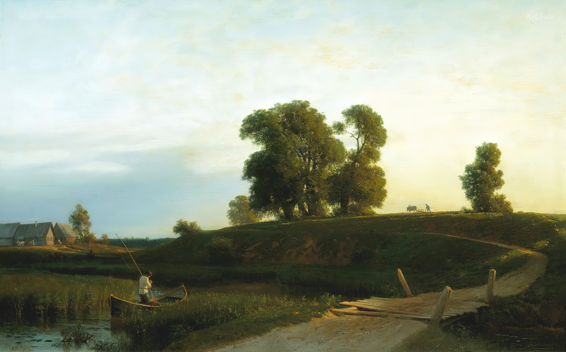 Landscape with Fisherman