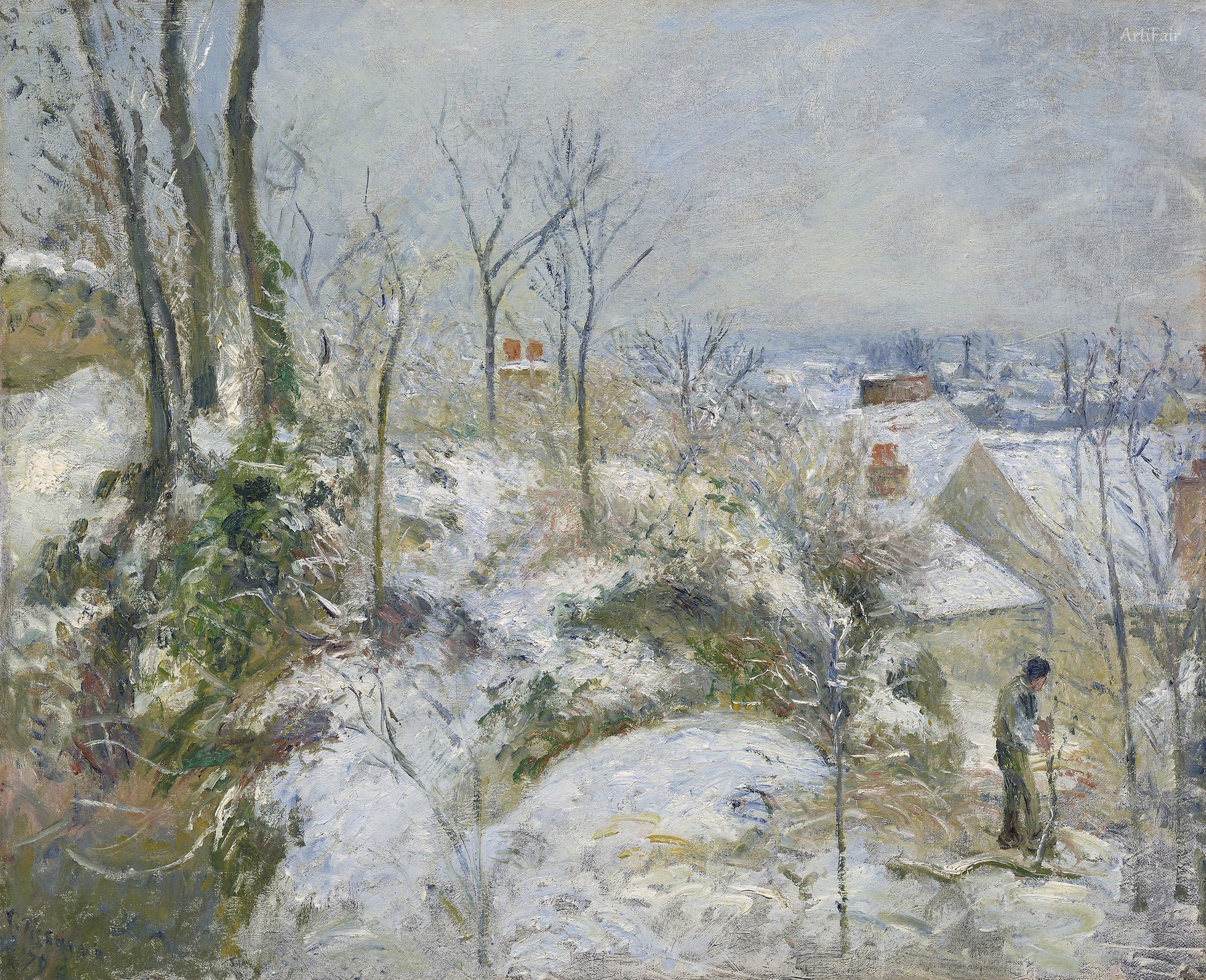 Králíkárna u Pontoise, Sníh