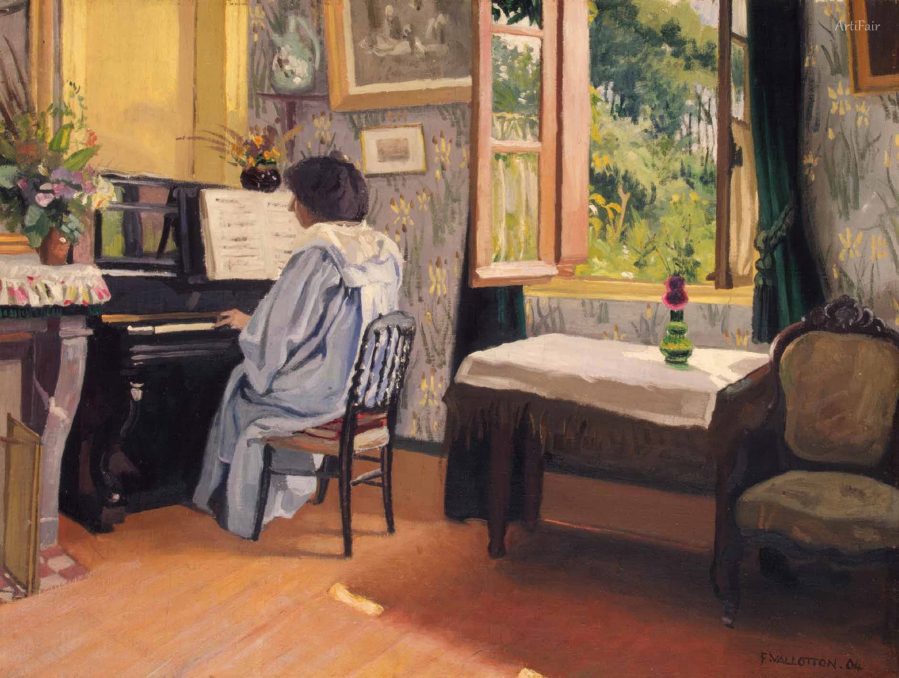 Woman at a Piano