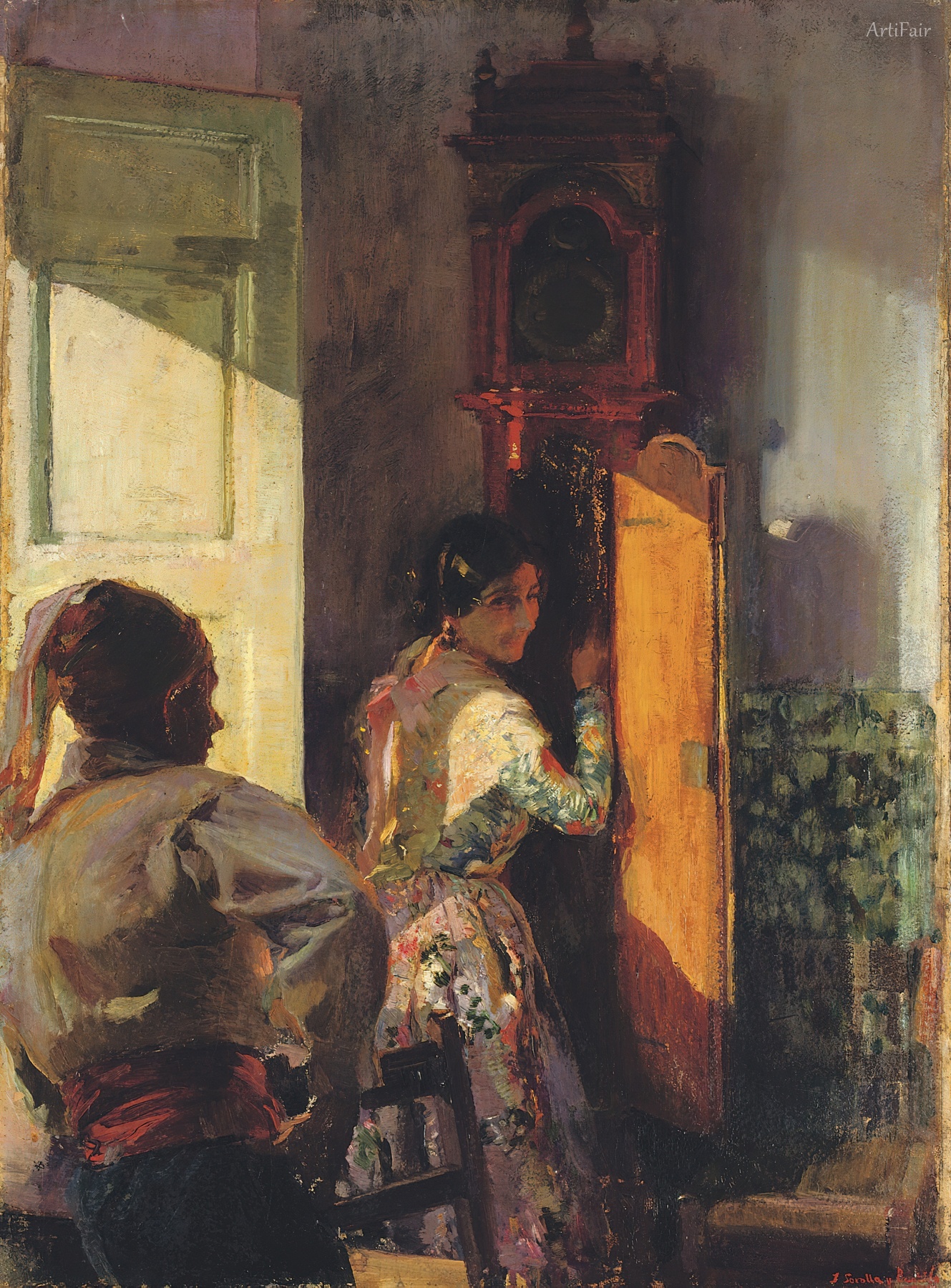 Winding the clock