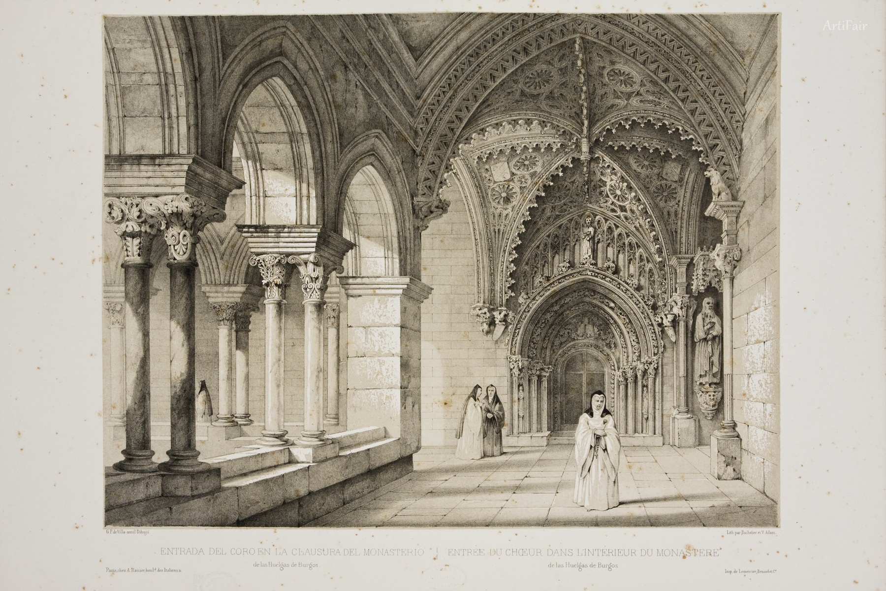 Interior of the chorus of the Monastery of Santa María la Real de Las Huelgas