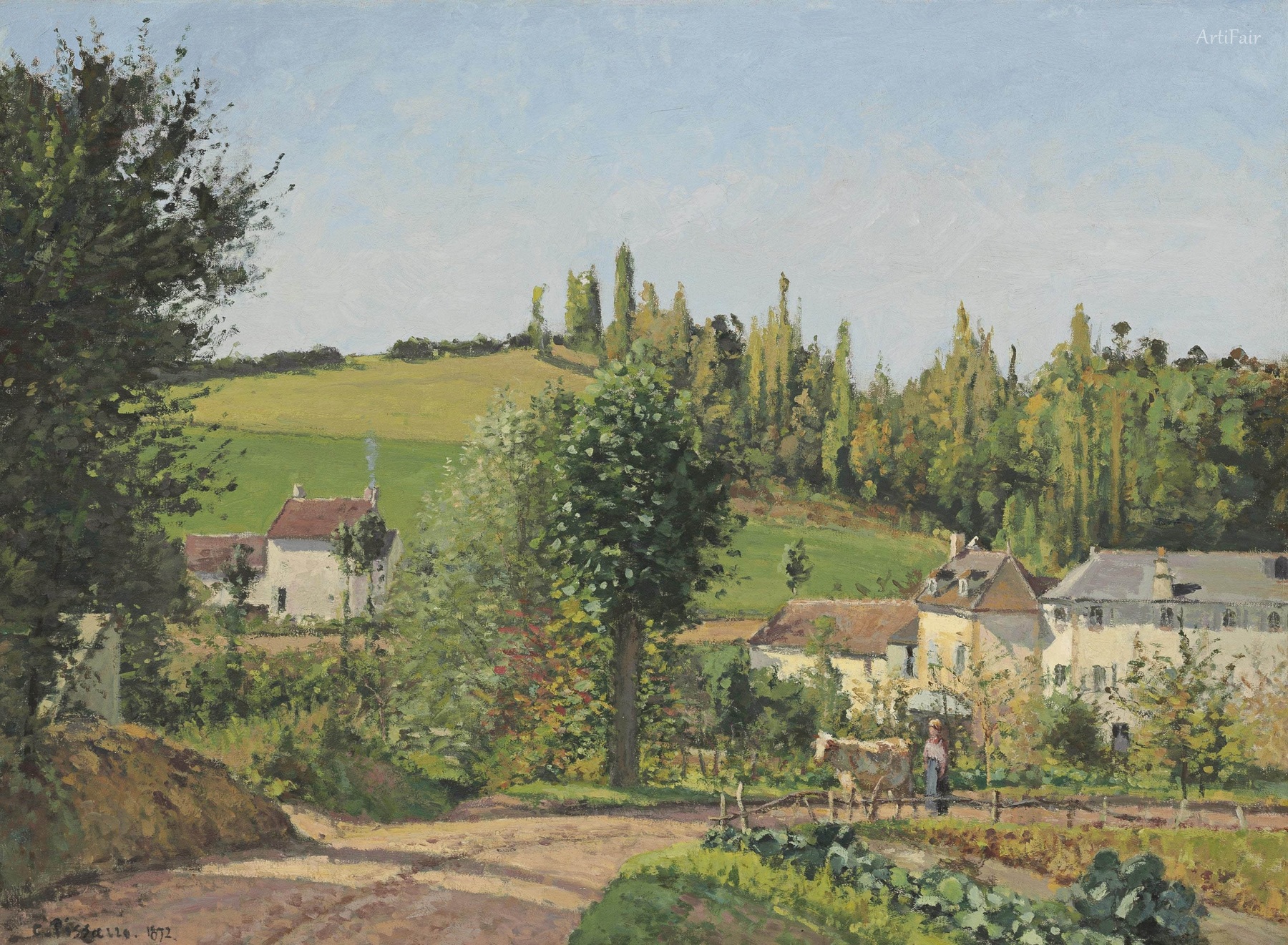 Vesnice v okolí Pontoise 1872