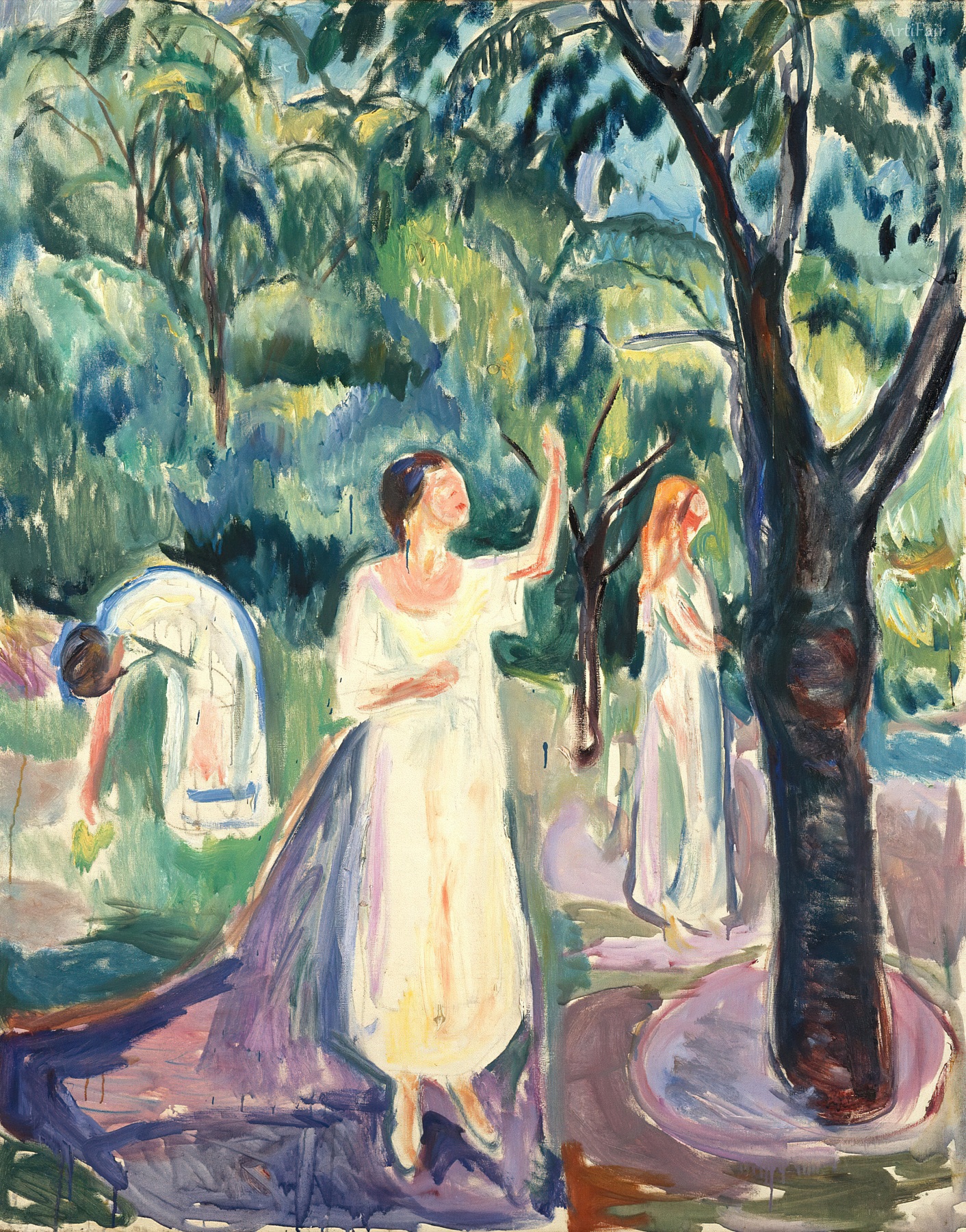 Three Women in the Garden