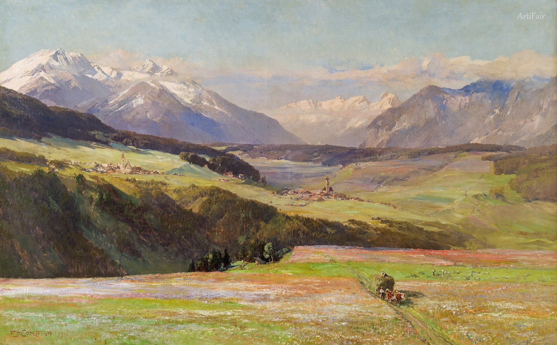 View from Igls into the Upper Inn Valley