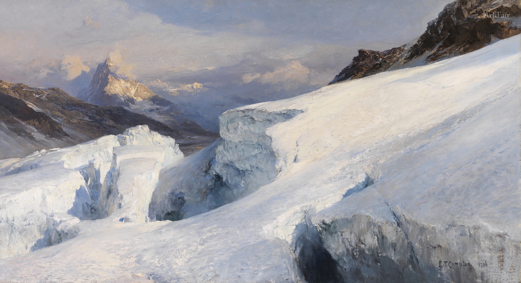 Glacier Plateau (probably in the Monte Rosa Massif)
