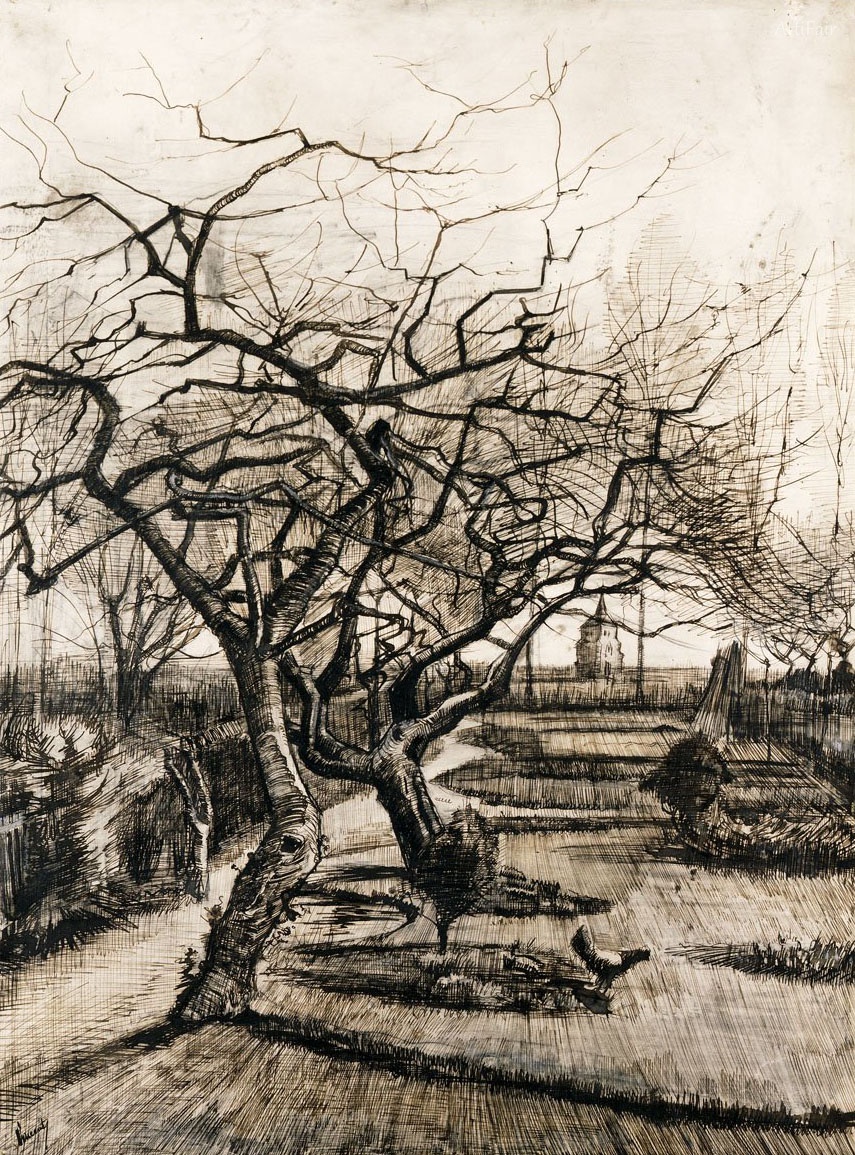 The Parsonage Garden at Nuenen in Winter 1884