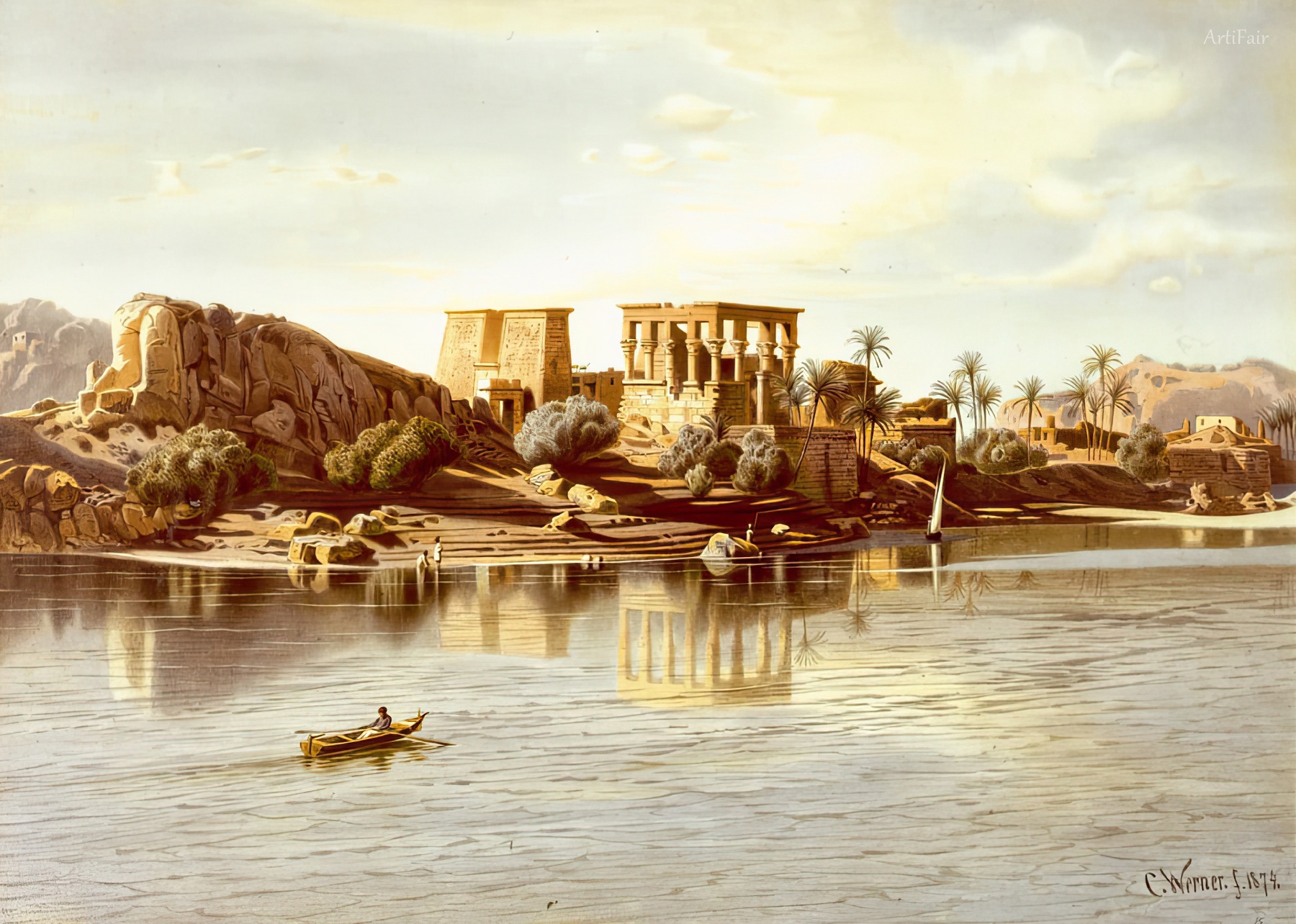 View of the Island Philae 1874