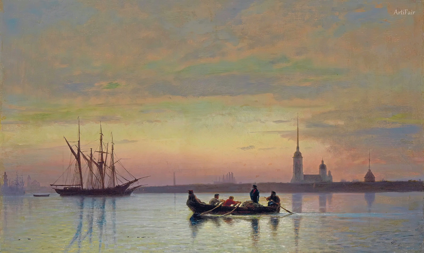 Neva at Dusk, St. Petersburg
