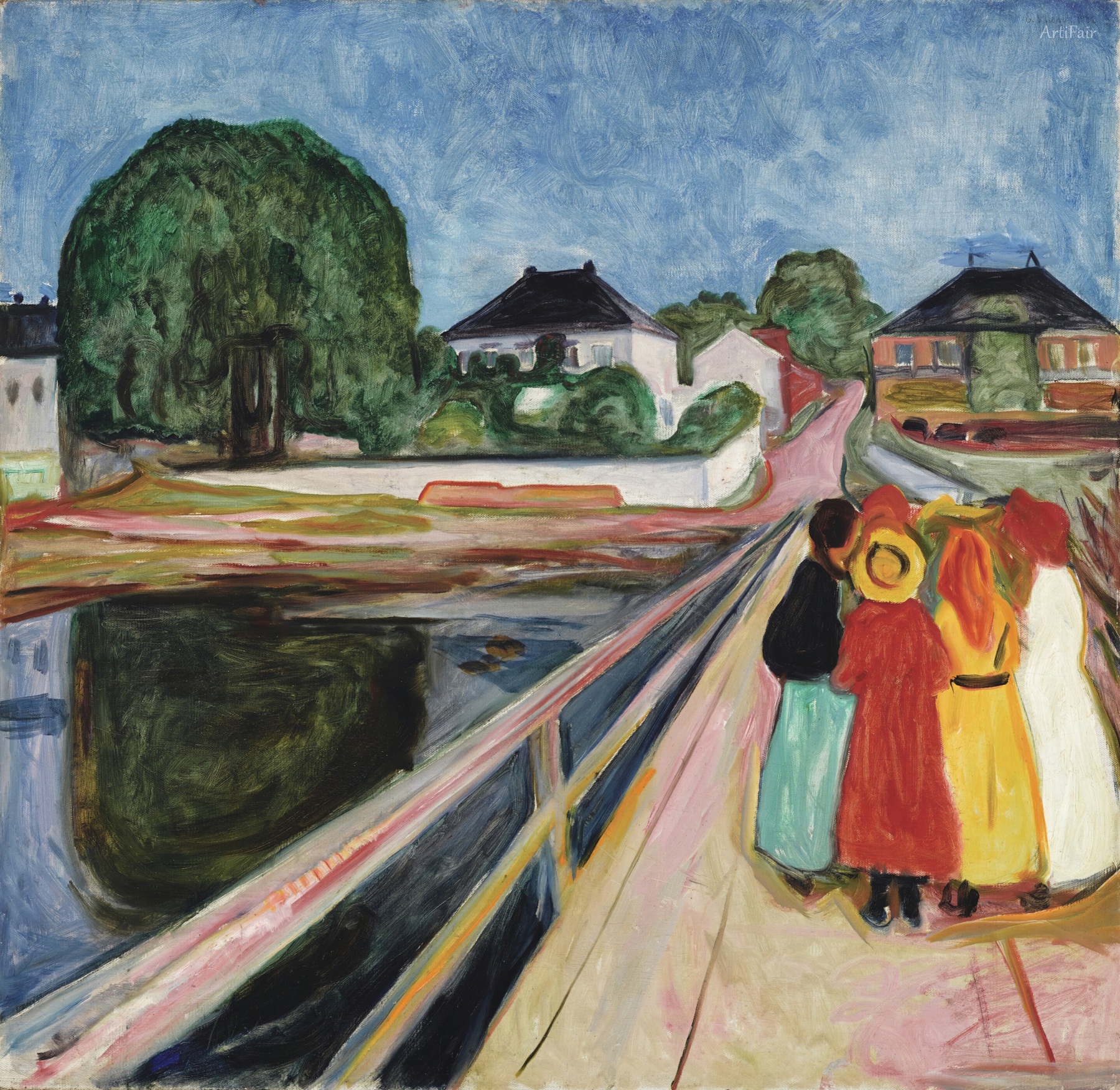 Girls on the bridge
