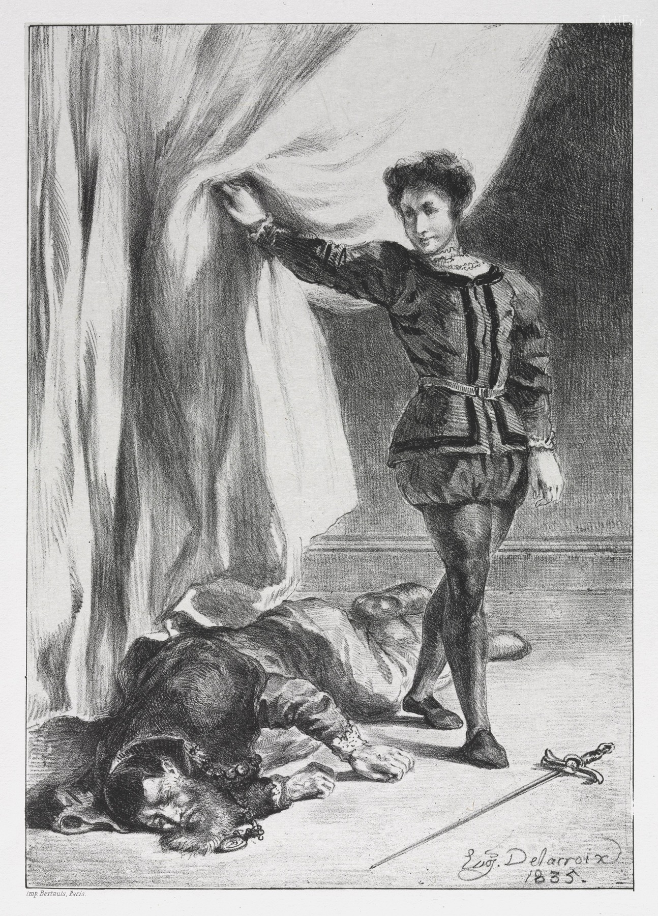 Hamlet and the Body of Polonius (Act III, Scene IV)