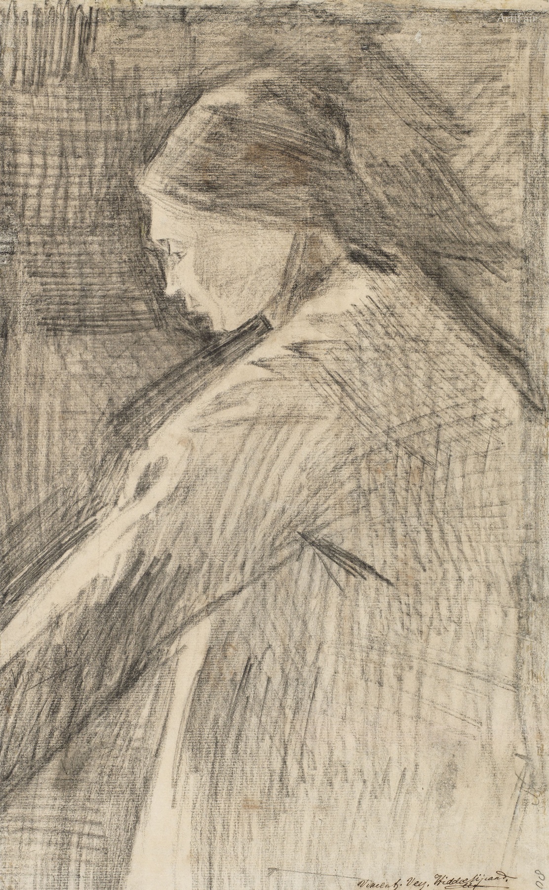 Standing Woman in Profile