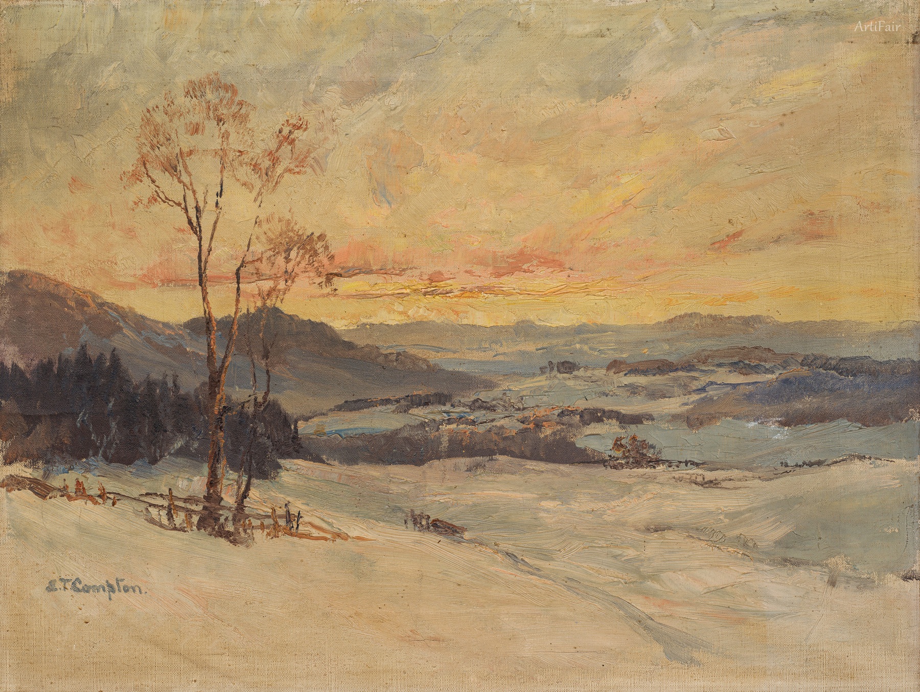 Winter landscape (Snowdonia in Wales)