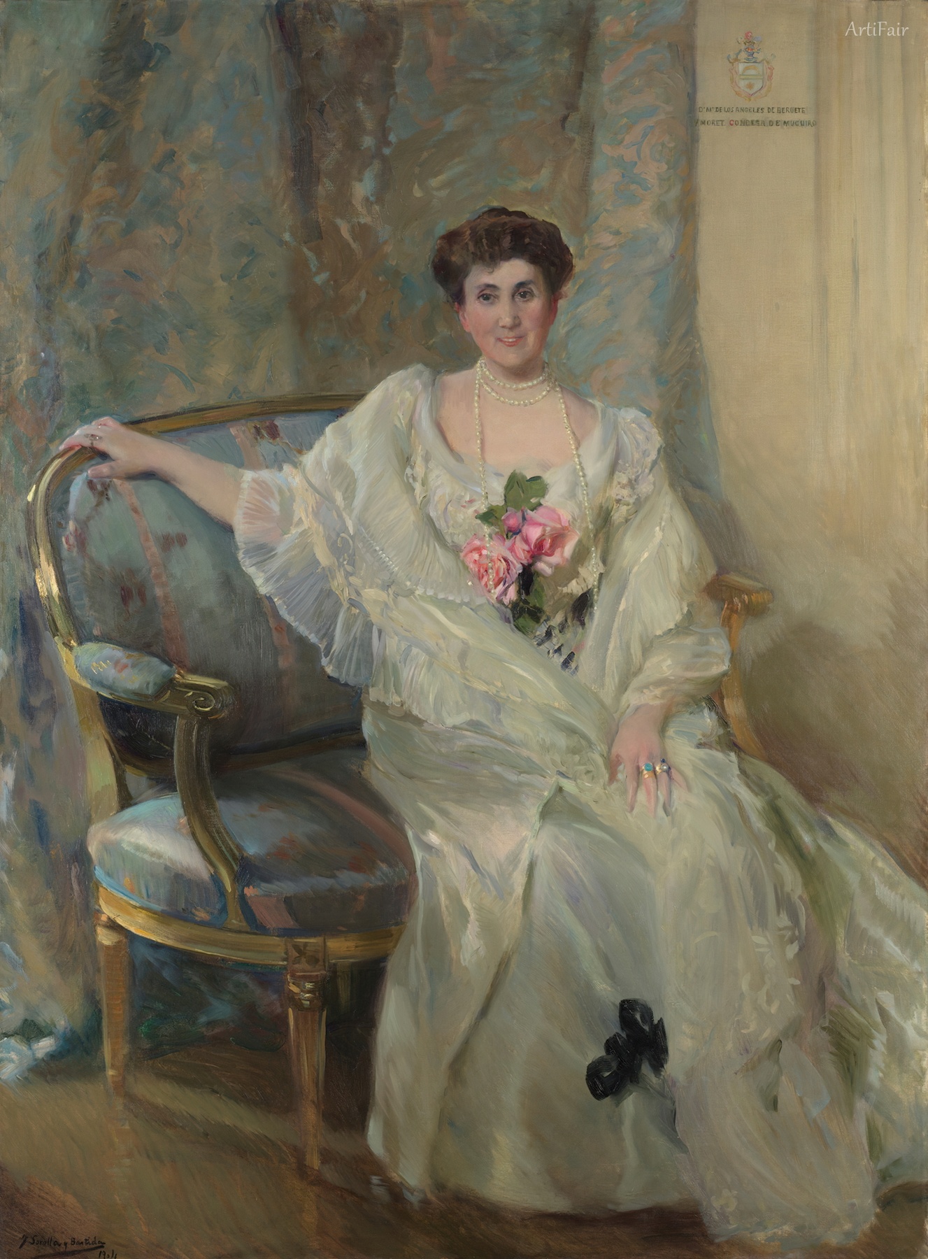 Portrait of María de los Ángeles Beruete y Moret, Countess of Muguiro
