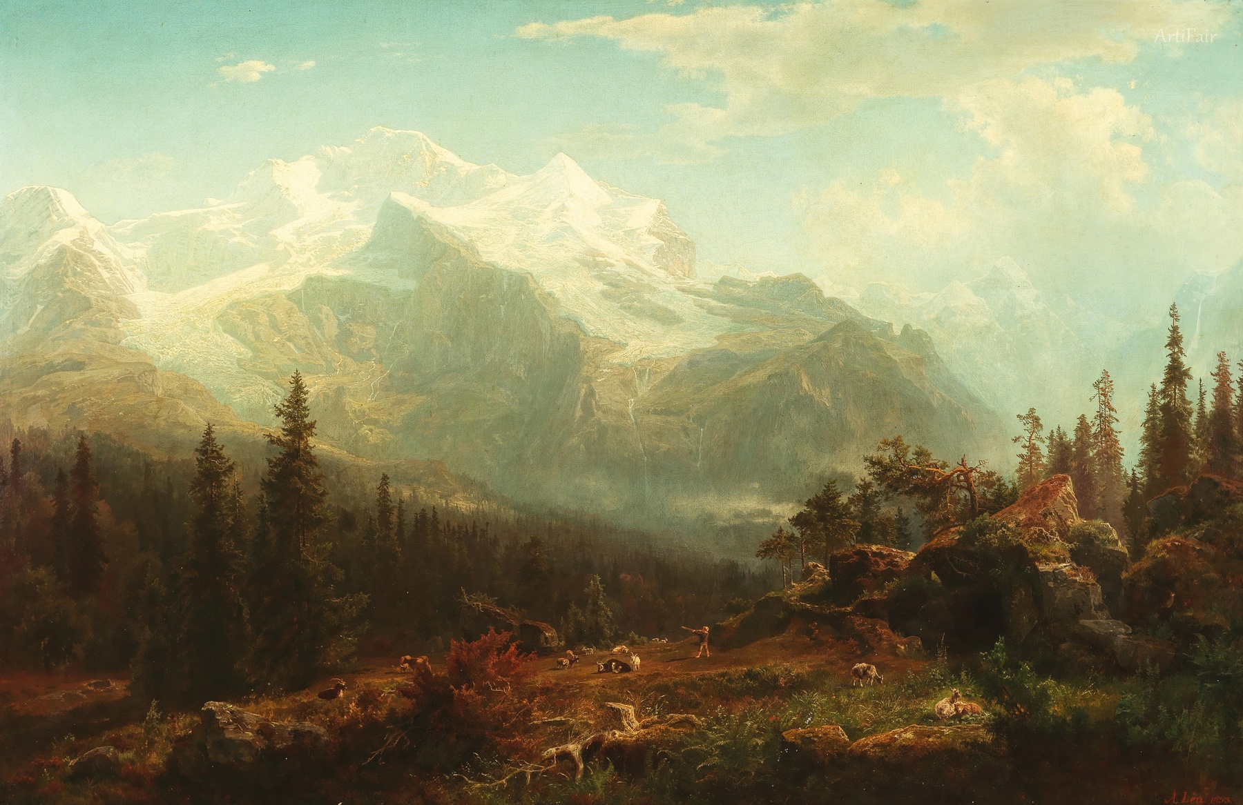 A Scene in the Bern Alps