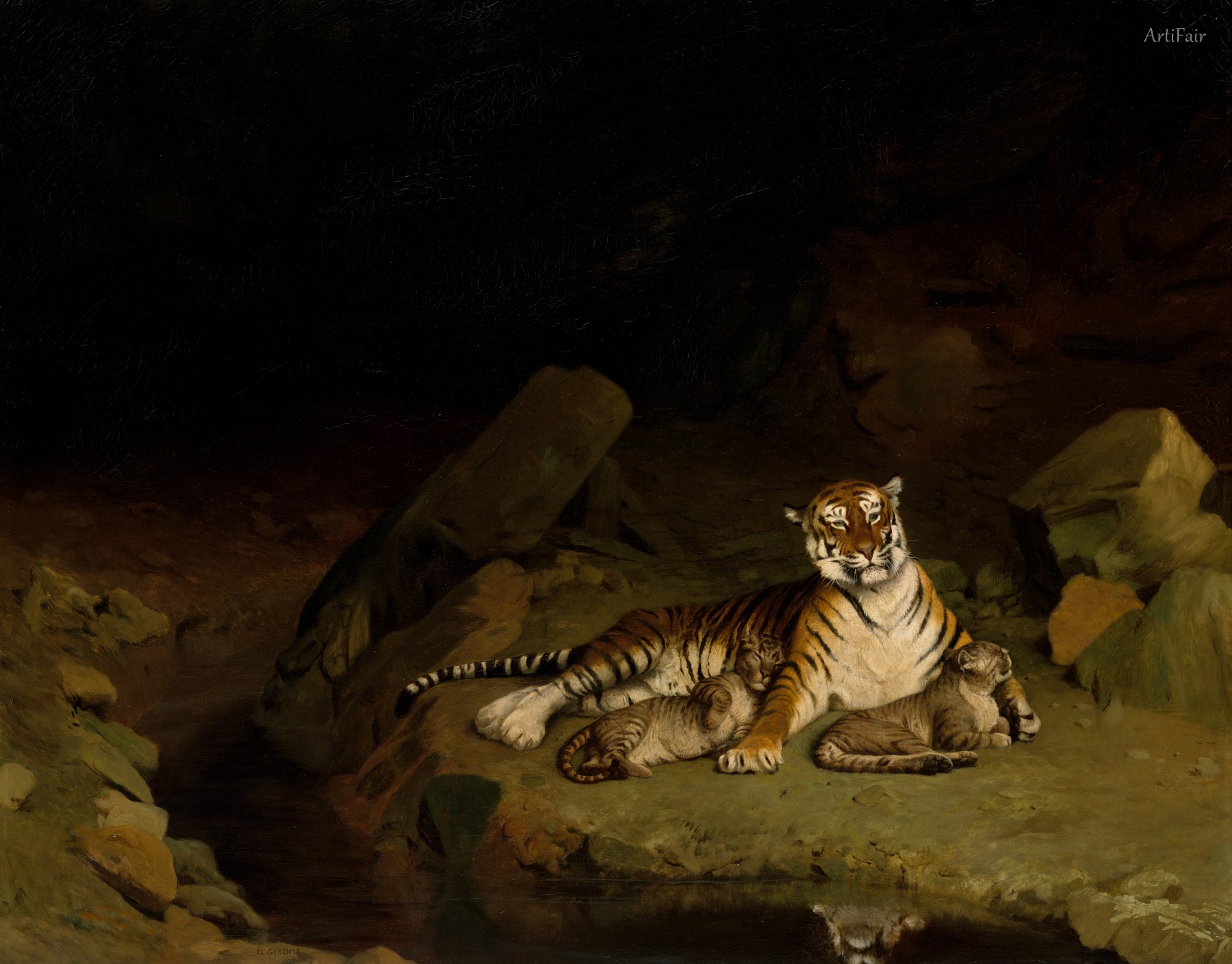 Tiger and Cubs