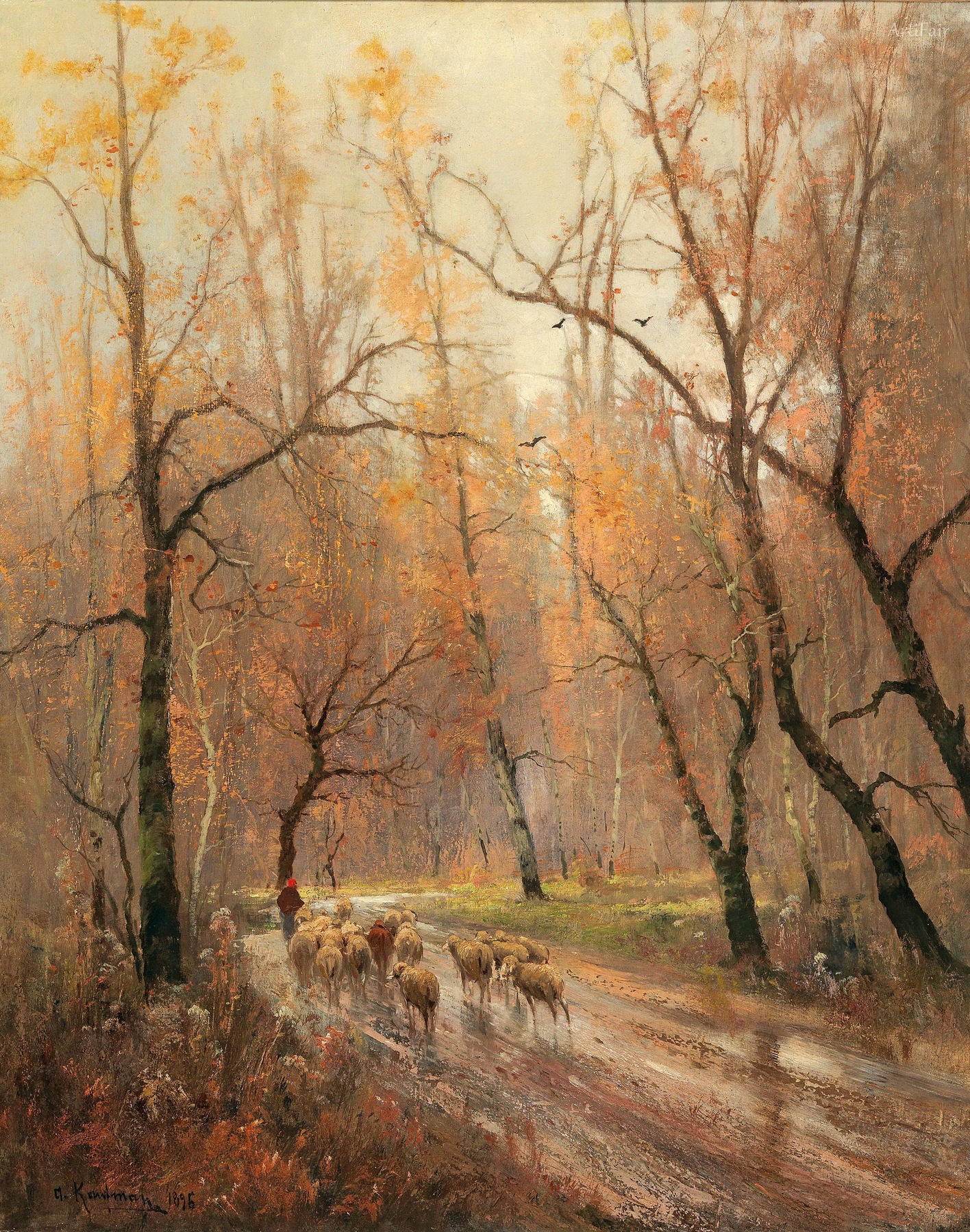 Shepherdess Returning Home