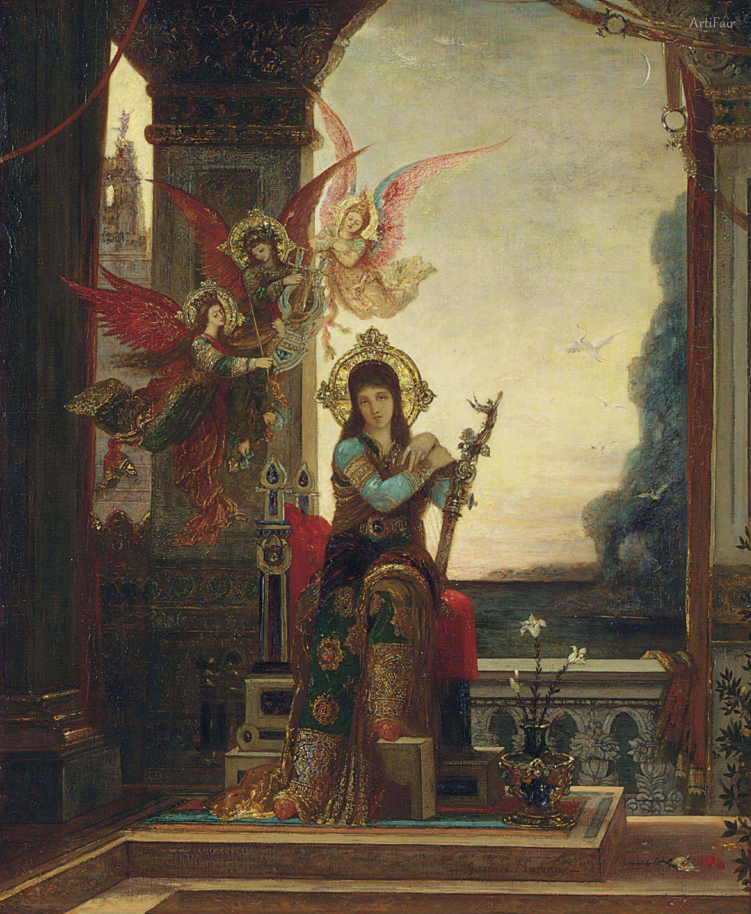 Saint Cecilia and the Angels of Music