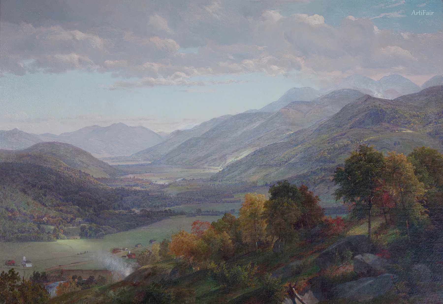 阿迪朗達克風景[伊麗莎白鎮], 1864