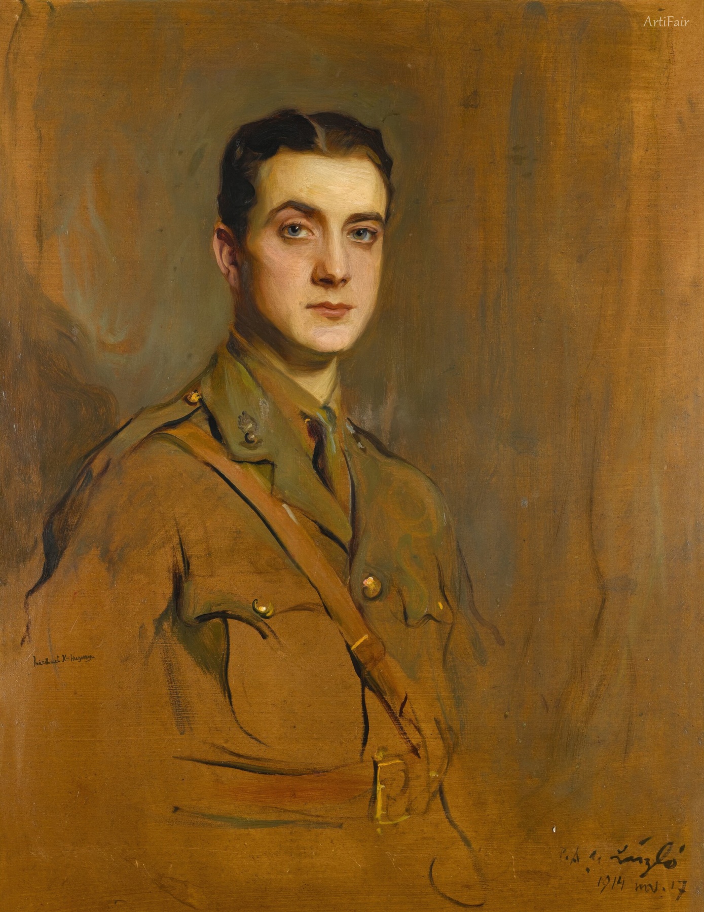 Portrét Michaela Herberta Rudolpha Knatchbull-Hugessena, 5. barona Brabourneho (1895-1939)