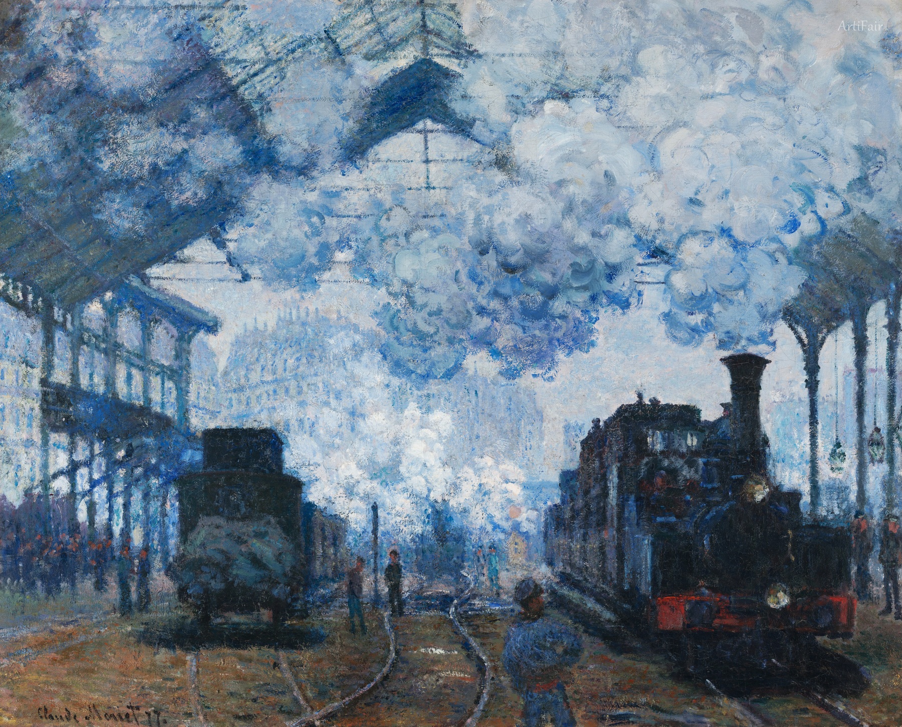 Gare Saint-Lazare: Příjezd vlaku