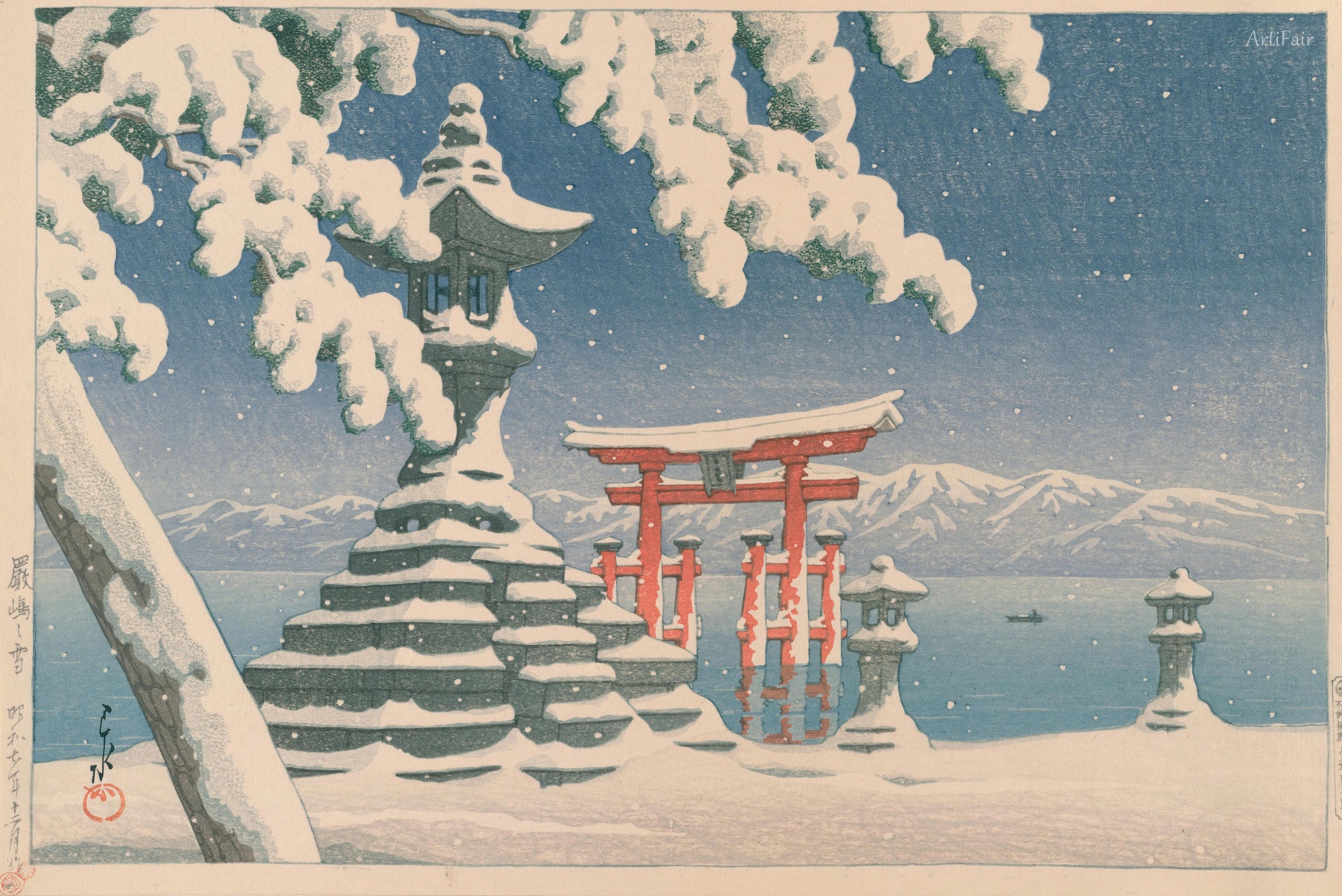 Snow at Itsukushima