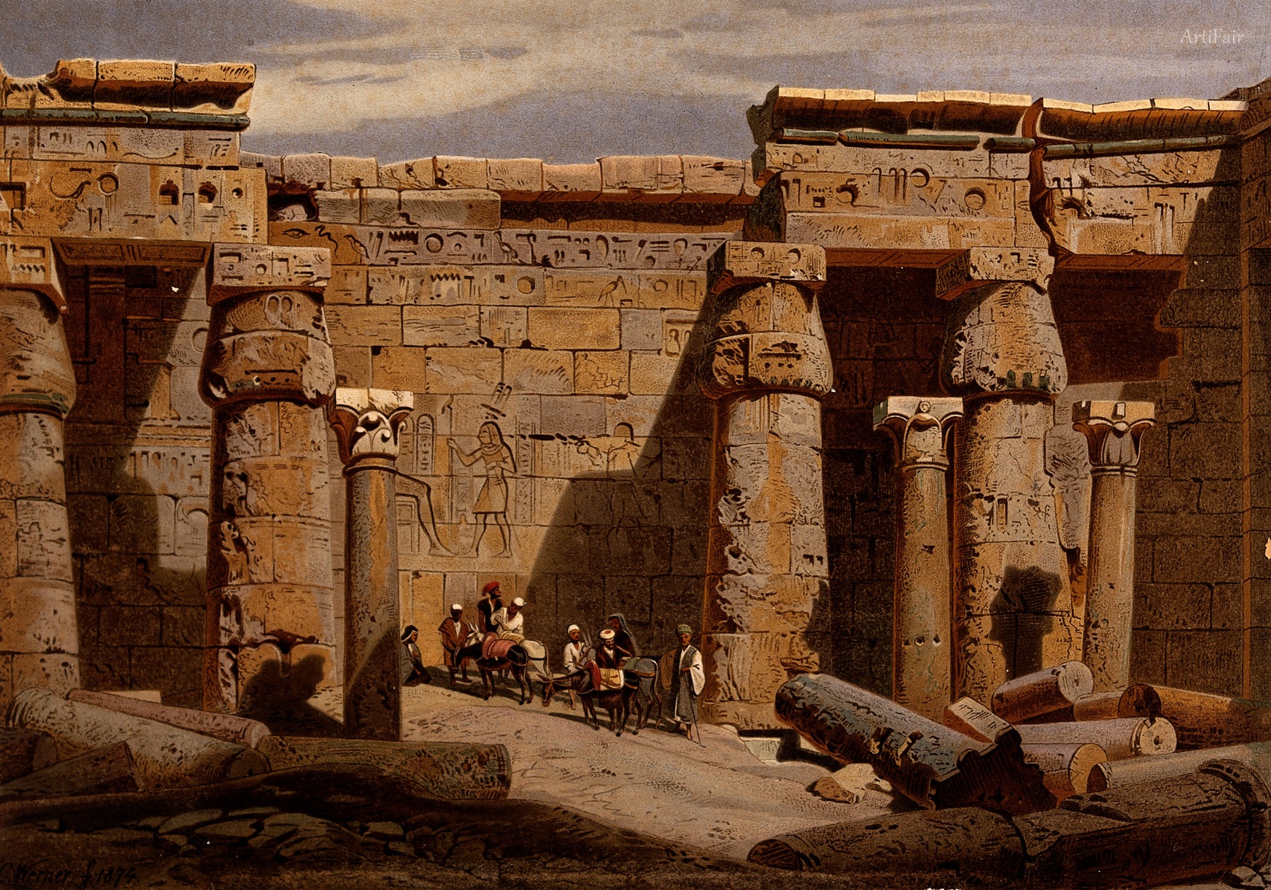 Court of the Medinet-Habu temple