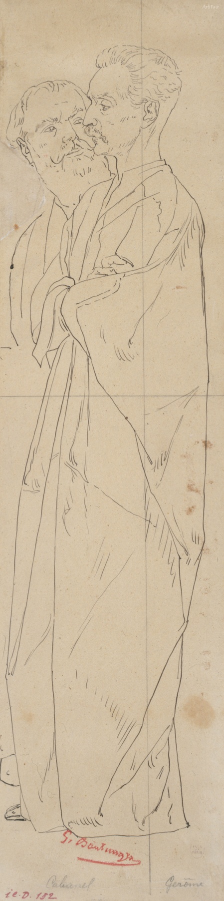 Portraits des peintres Cabanel et Gérôme 1878 画家卡巴内尔和杰罗姆的肖像 卡纳瓦雷博物馆